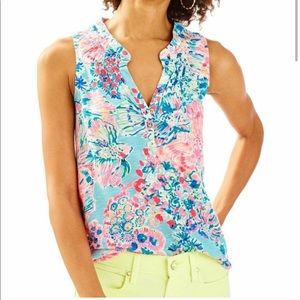 Lilly pulitzer Essie tank serene blue Gypsea XL